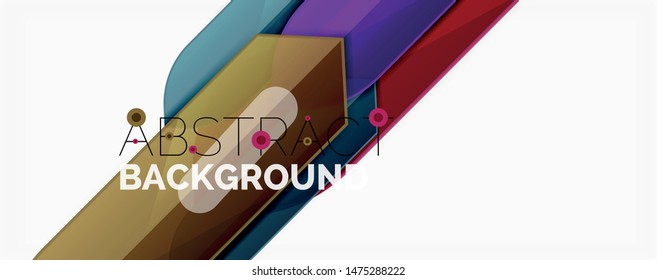 Geometric abstract background. Dynamic shapes composition. Vector illustration