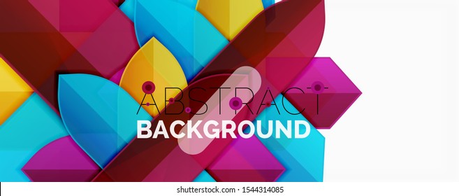 Geometric abstract background. Dynamic shapes composition. Vector illustration Geometric abstract background. Dynamic shapes composition. Vector illustration