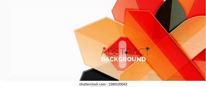Fondo abstracto geométrico. Composición dinámica de formas. Ilustración del vector