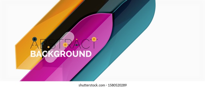 Geometric abstract background. Dynamic shapes composition. Vector illustration