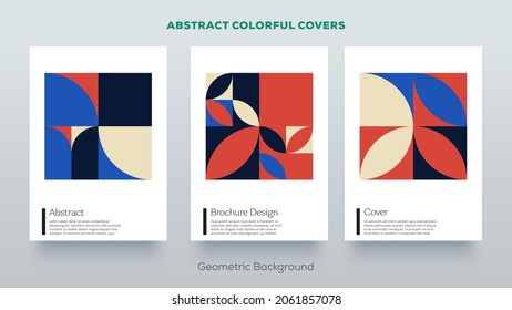 Geometric abstract background. Flat colorful design. 