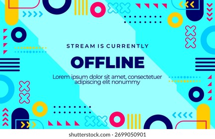 geometric abstract background in flat design