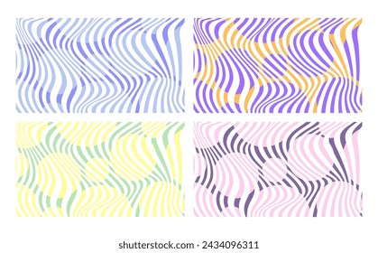 Geometric abstract background fullcolor. stripes and bubbles with harmonious colors