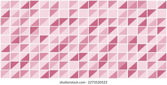 Geometric abstract background. Geometry figures wallpaper. Soft colors pink and red tones. Geometric design. Abstract pattern simple wallpaper