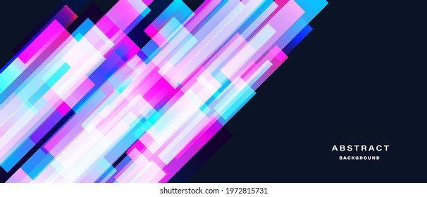 Geometric abstract background with glowing square compositions. Digital and technology concept. vector illustration.