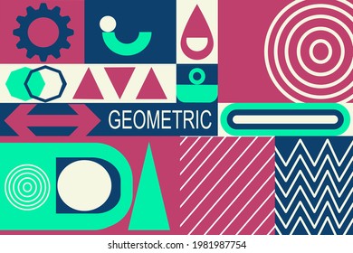 Geometric abstract background for graphic design