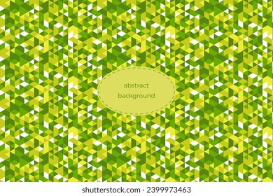 Fondo geométrico abstracto en tonos verdes. Para el diseño de embalajes, afiche, marca. El efecto mosaico Gráficos vectoriales