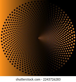 transición de medio tono de fondo abstracto geométrico con círculos, vector