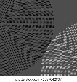 geometric abstract background halftone transition with circles, vector