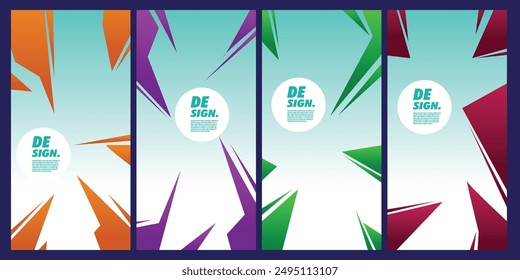 

Fondo abstracto geométrico con colores armoniosos adecuados para las cubiertas de póster de Anuncio de medios sociales