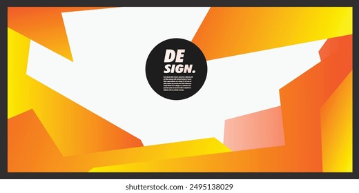  Fondo abstracto geométrico con colores armoniosos adecuados para las cubiertas de póster de Anuncio de medios sociales