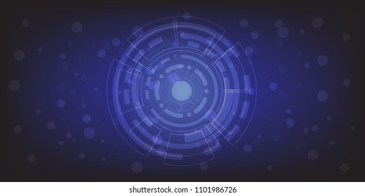 Geometric abstract background with hexagon molecule, technology design, dot clusters, Polygonal background.