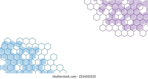 fondo abstracto geométrico con hexagones ilustración vectorial de concepto científico