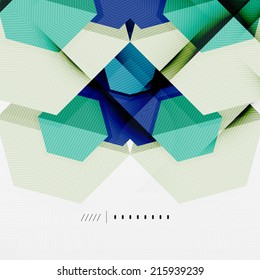 Geometric abstract background layout, infographic banner