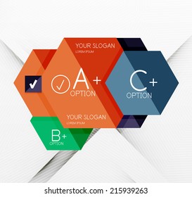 Geometric abstract background layout, infographic banner