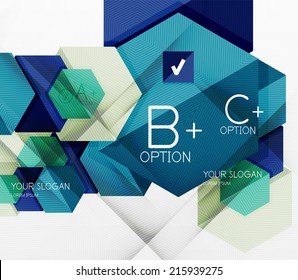 Geometric abstract background layout, infographic banner