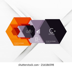 Geometric abstract background layout, infographic banner