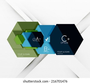 Geometric abstract background layout, infographic banner