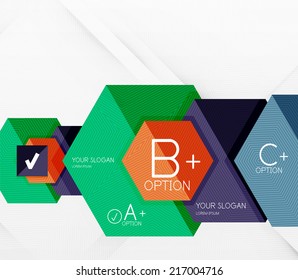 Geometric abstract background layout, infographic banner