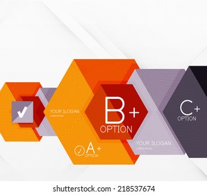 Geometric abstract background layout, infographic banner