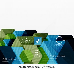 Geometric abstract background layout, infographic banner