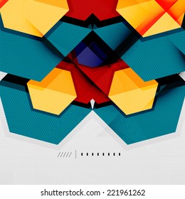 Geometric abstract background layout, infographic banner