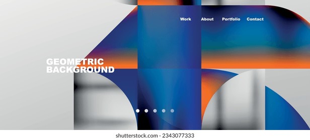 Geometric abstract background, line with fluid colors. Vector Illustration For Wallpaper, Banner, Background, Card, Book Illustration, landing page