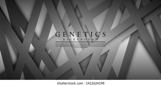 Geometric abstract background. Line meta genetic texture. Modern background composition.- EPS10 Vector illustration.
