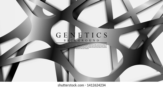 Geometric Abstract Background. Line Meta Genetic Texture. Modern Background Composition.- EPS10 Vector Illustration.