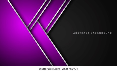 Geometric abstract background with lines. Overlapping layers in space. Modern graphic design template elements