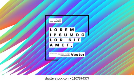 Fondo geométrico abstracto con formas líquidas dinámicas de fluido. Ilustración del vector