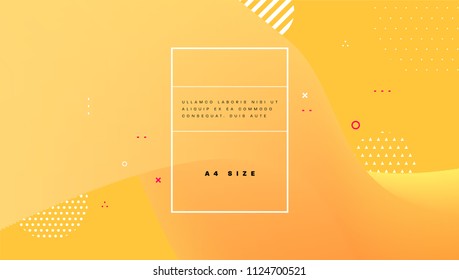 Geometric abstract background with liquid dynamic fluid shapes. Vector illustration