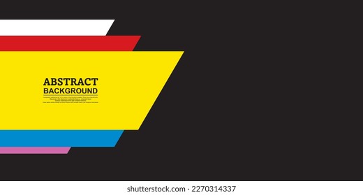 geometric abstract background, with lots of fresh colors, dark background makes this design modern.