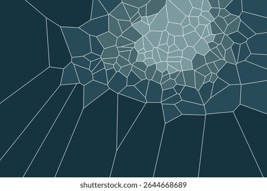 Geometric abstract background made of voronoi geometric cells and subtle gradient shading