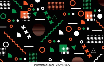 Geometric abstract background Memphis abstract style 