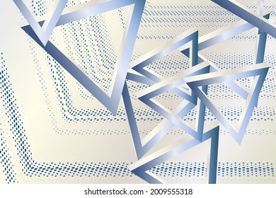 geometric abstract background. metal triangles. 