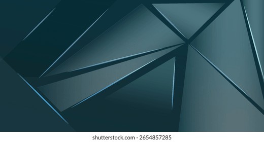 Fondo Abstractas geométrico con tonos azules y verdes metálicos