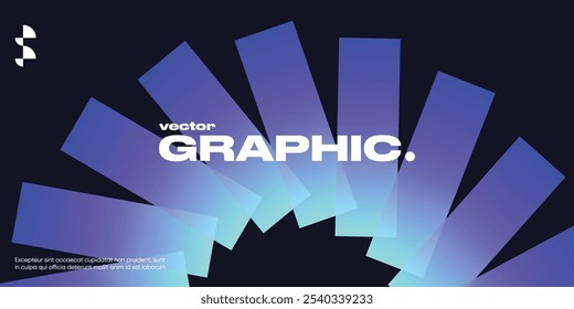 Fundo geométrico abstrato. Formas de gradiente brilhantes modernas. Terno para negócios, capa, cabeçalho, papel de parede, corporativo, site, design de panfletos.