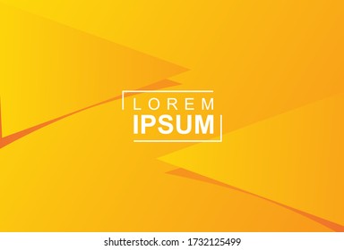 geometric abstract background. Modern and simple vector design with yellow gradient. vector illustration