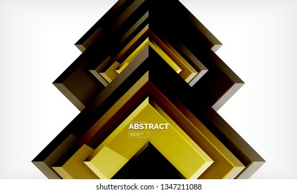 Geometric abstract background, modern square design. Vector