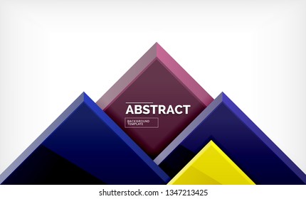 Fondo geométrico abstracto, diseño cuadrado moderno. Vector