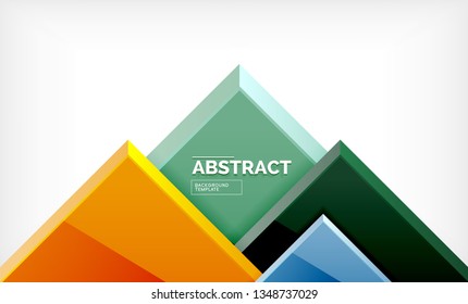 Geometric abstract background, modern square design. Vector