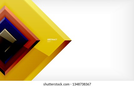Fondo geométrico abstracto, diseño cuadrado moderno. Vector