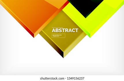 Geometrischer abstrakter Hintergrund, modernes quadratisches Design. Vektorgrafik