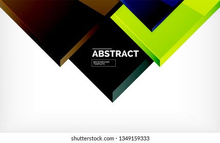 Geometric abstract background, modern square design. Vector