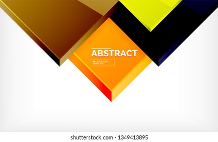 Fondo geométrico abstracto, diseño cuadrado moderno. Vector