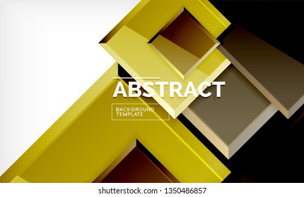 Geometric abstract background, modern square design. Vector