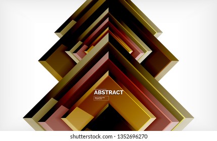 Fondo geométrico abstracto, diseño cuadrado moderno. Vector