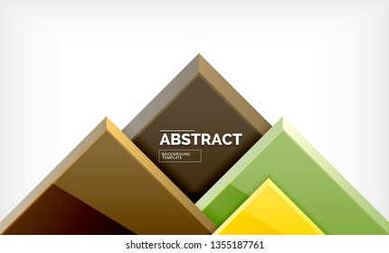 Geometric abstract background, modern square design. Vector