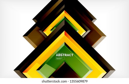 Geometric abstract background, modern square design. Vector